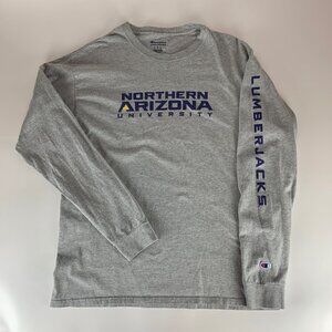 Northern Arizona Lumberjacks NCAA Gray Champion Long Sleeve Shirt Mens Large